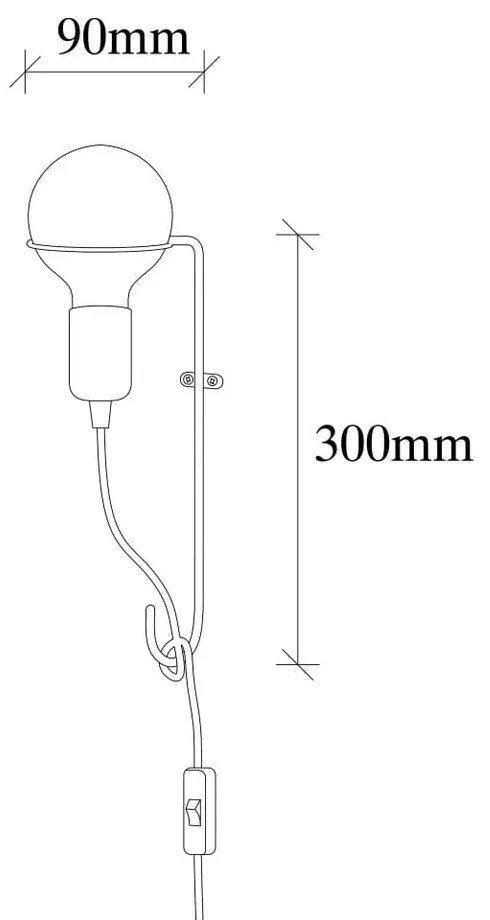 Метална стенна лампа в златисто Opviq lights Rodopi - Opviq lights