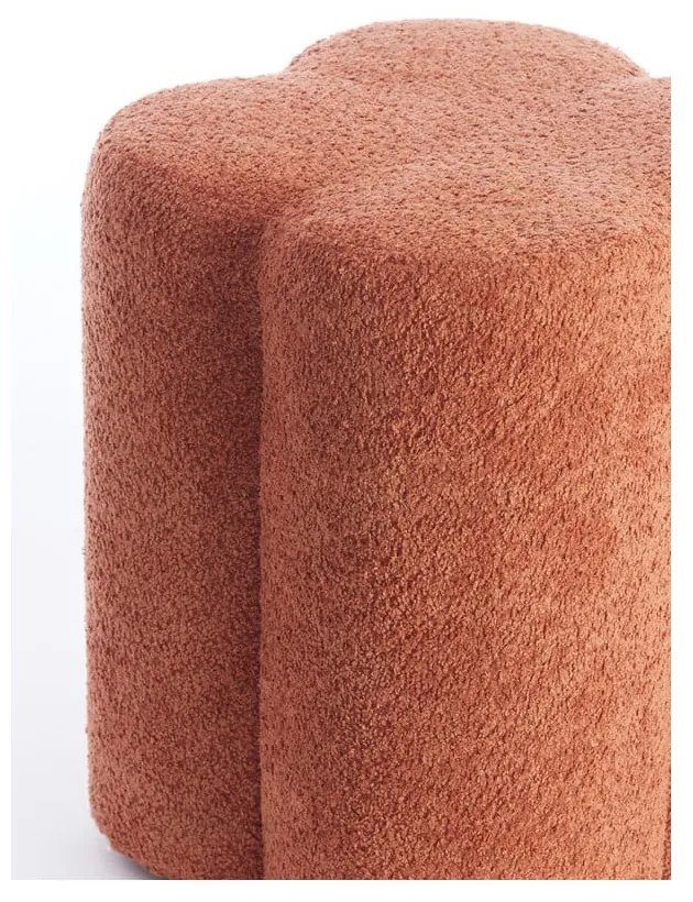 Оранжева табуретка от плат букле Nalani – Light & Living