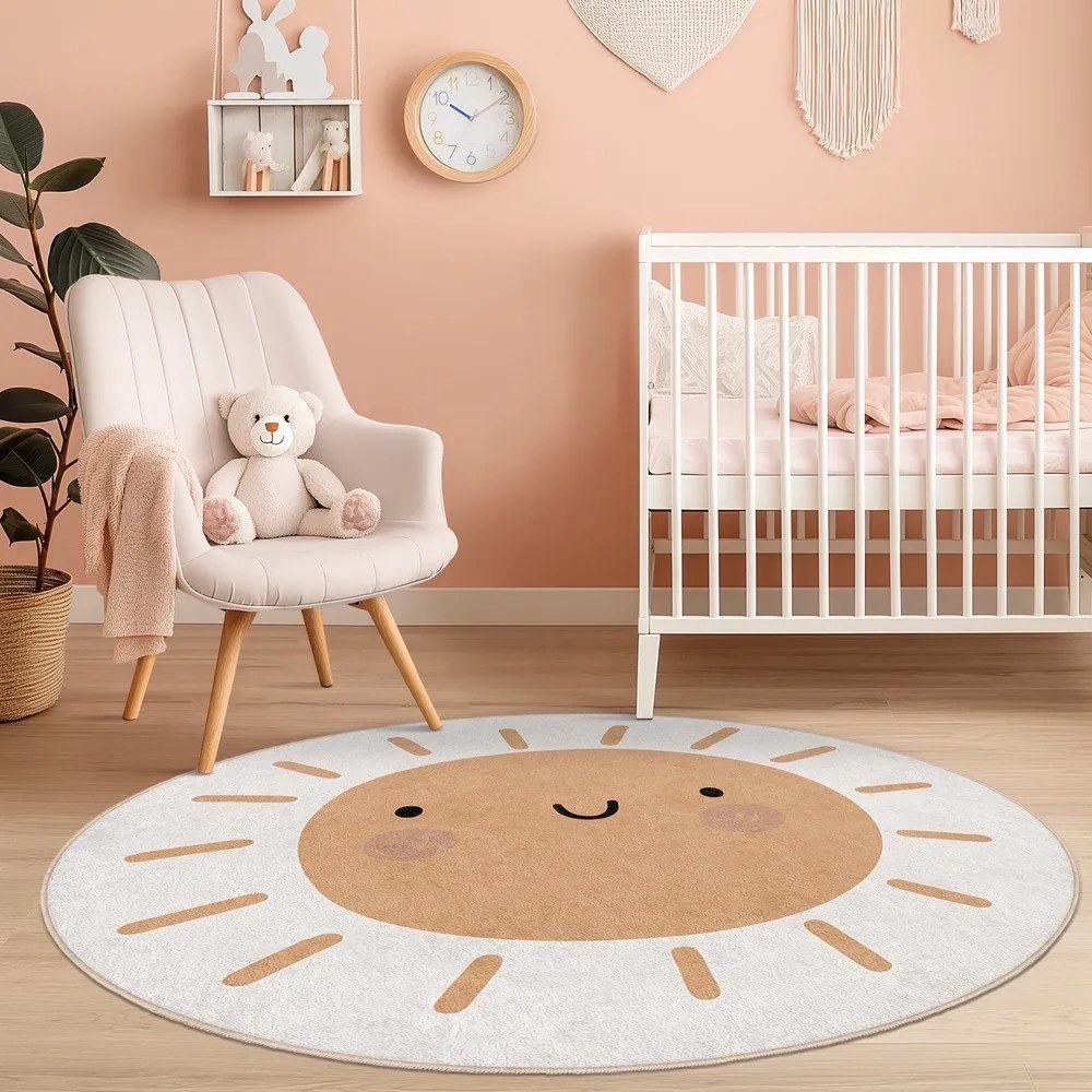 Детски килим подходящ за пране ø120 cm Sunny World – Mila Home