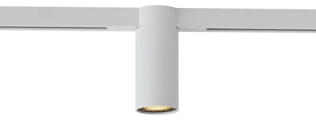 Модерен прожектор бял за 1-фазна релсова система GU10 35mm - Slimline Nubee Honey