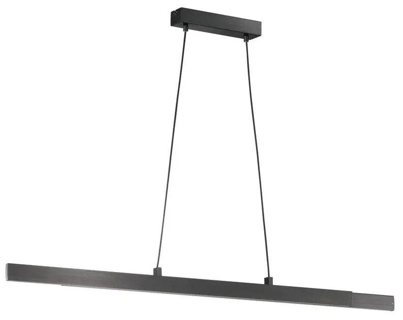 Черно LED затъмняващо се висящо осветително тяло Stripe – Fischer &amp; Honsel