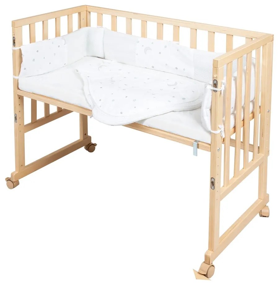 Детско креватче на колелца 90x45 cm естествено Star Magic – Roba