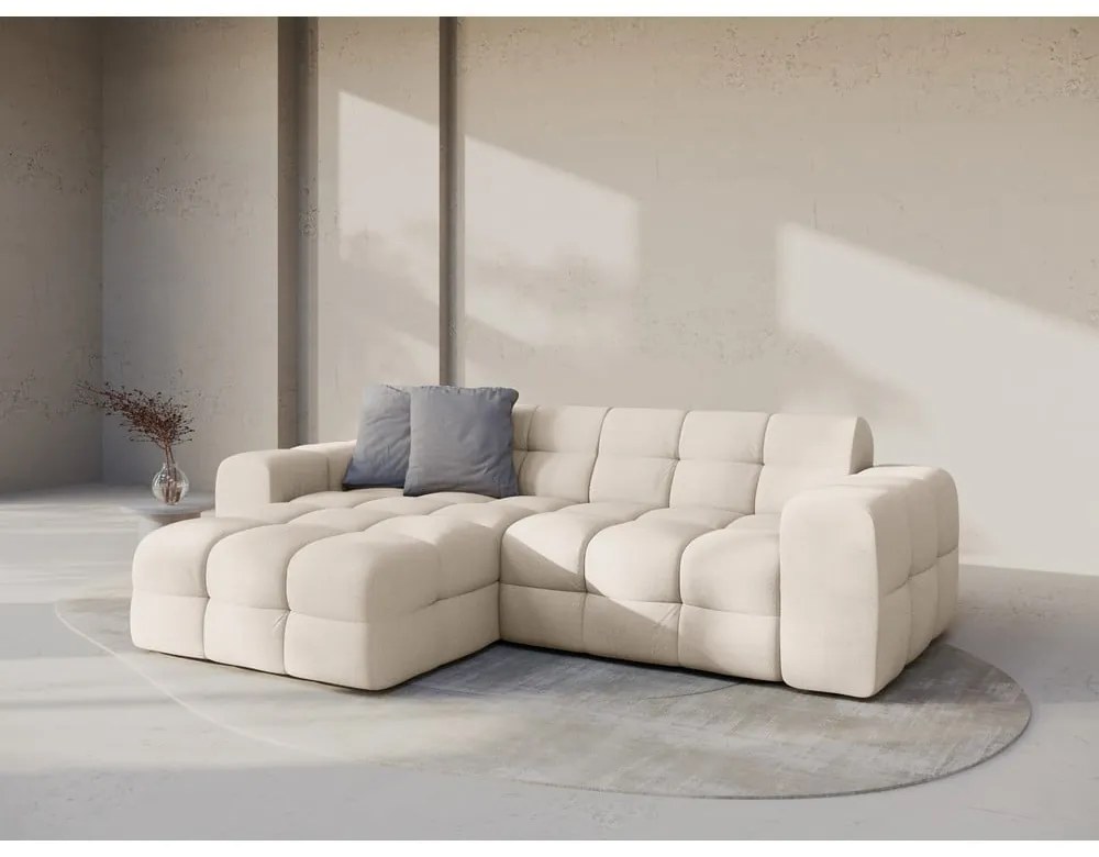 Бежов ъглов диван (ляв ъгъл) Kendal – Micadoni