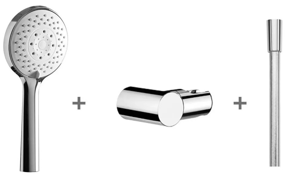 JIKA H3651X00043621 - Душ комплект CUBITO, хром, лъскав