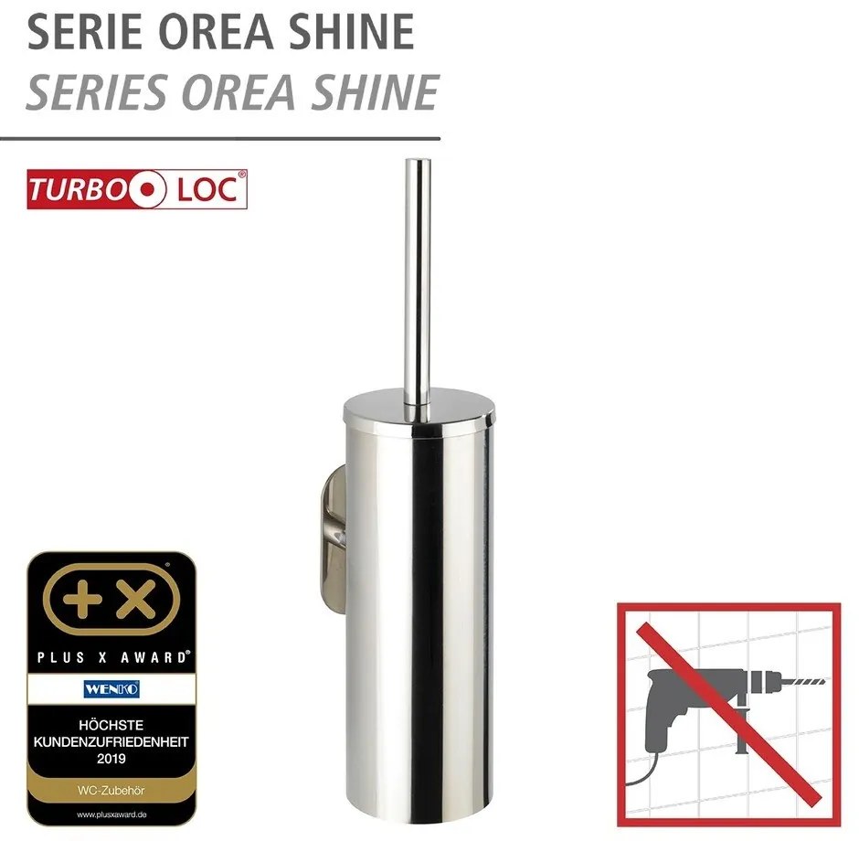 Самозадържаща се четка за тоалетна от неръждаема стомана Orea - Wenko