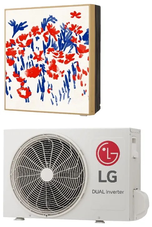Инверторен климатик LG Gallery Special A12GA1.NSE + A12GA1.U18, 12000 BTU, 26 м2, А++, R-32, Бял/многоцветен
