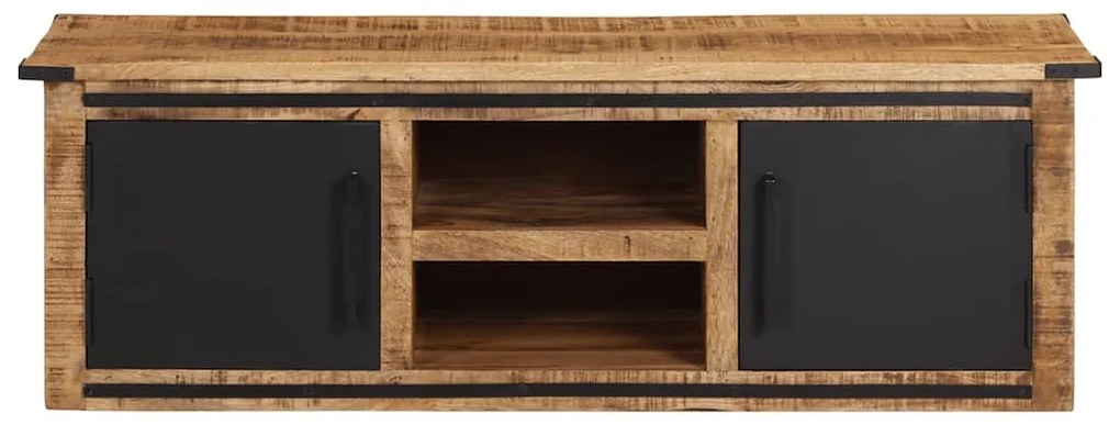 374062 vidaXL ТВ шкаф с вратички, 105x35x36 см, масивно мангово дърво