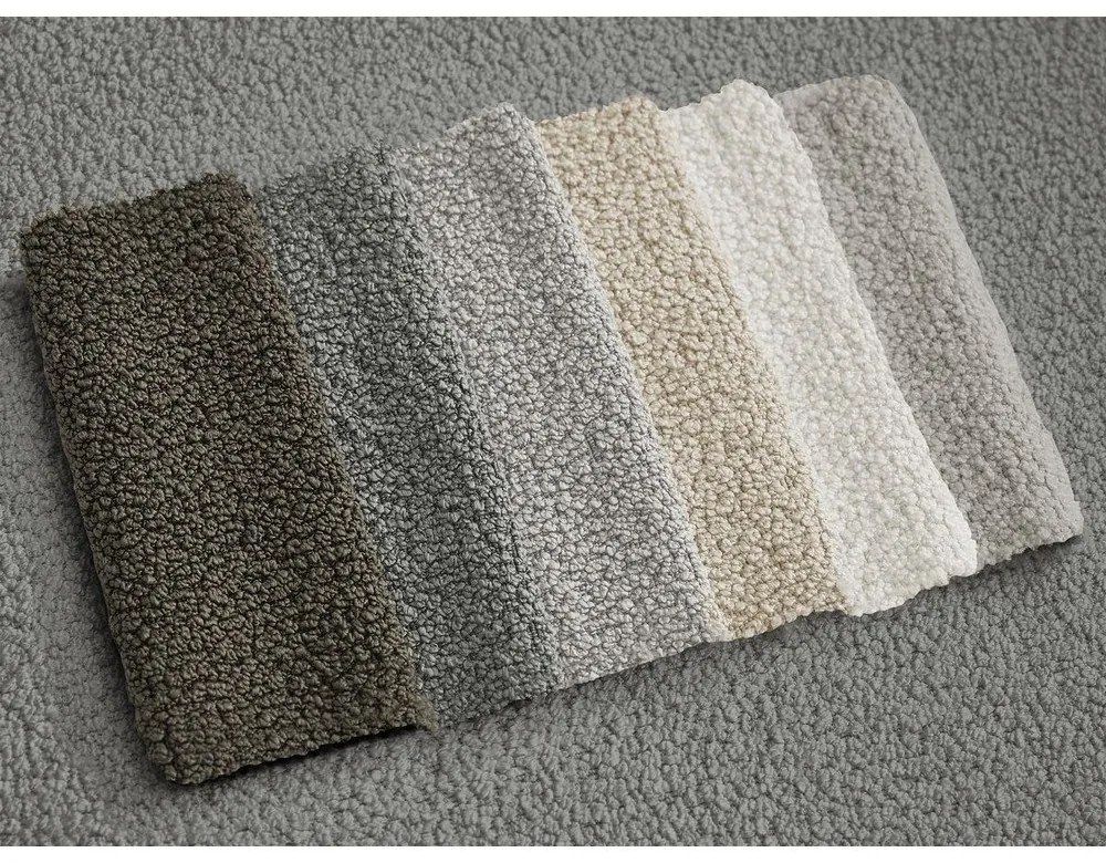 Тъмносива табуретка от букле Leonore – Bobochic Paris