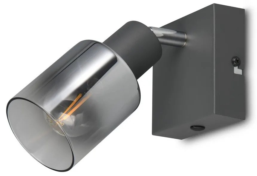 Антрацитен прожектор ø 7 cm Cadiz – Reality