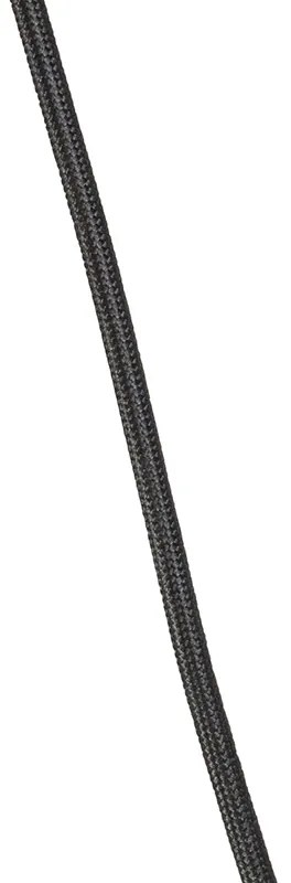 Висяща лампа арт деко злато с черно стъкло 3-светлина - Pallon