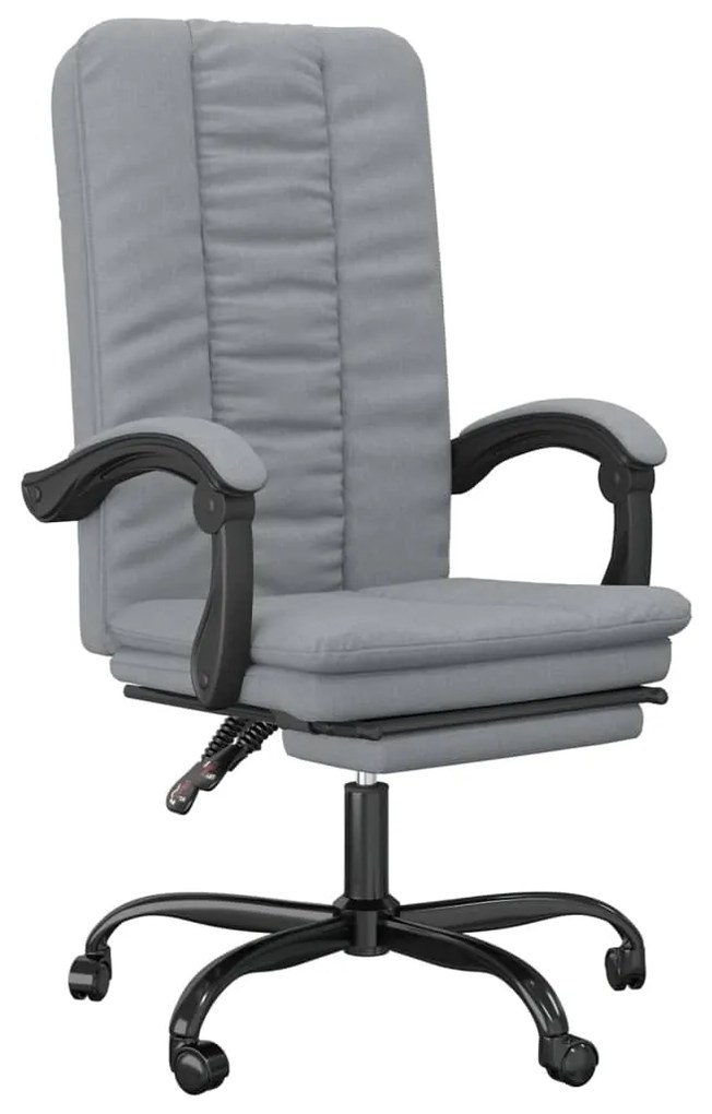 349715 vidaXL Наклоняем офис стол, светлосив, текстил