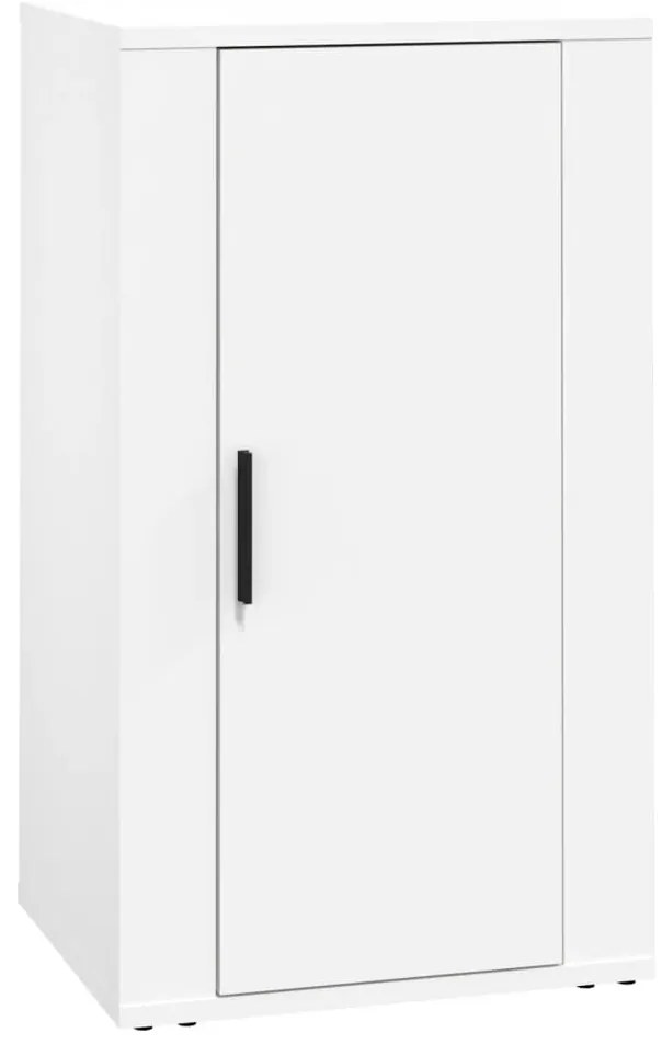 819412 vidaXL Сайдборд, бял, 40x33x70 см, инженерно дърво