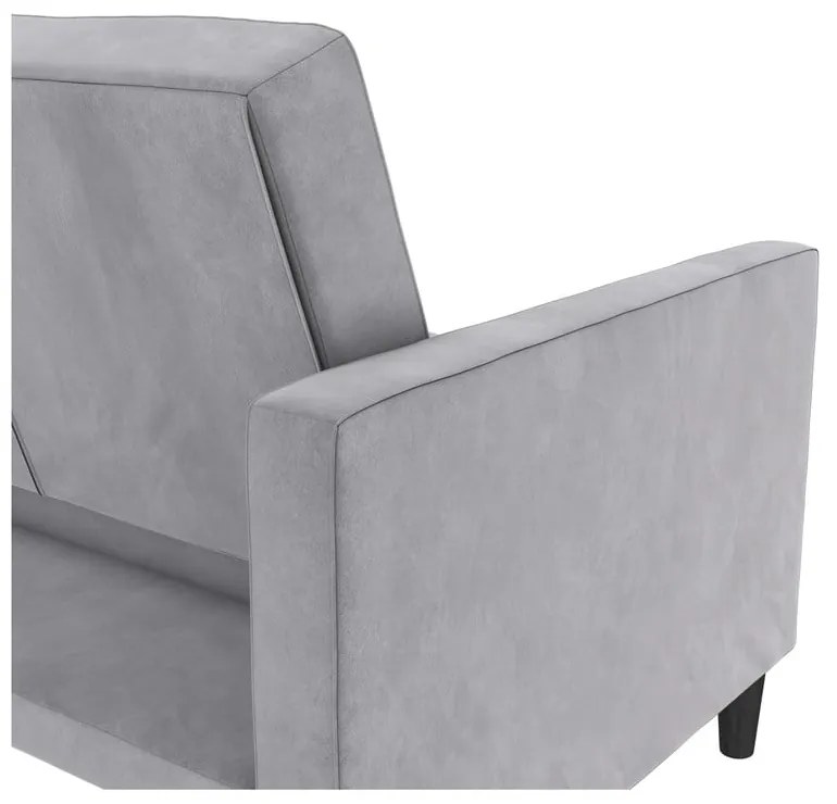 Светлосив кадифен диван 207 cm Presley – Støraa