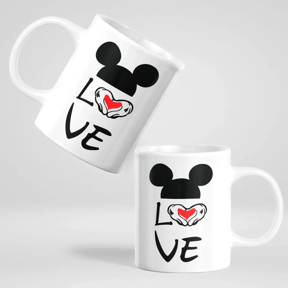 Комплект чаши за двойки - Mickey & Minnie Love 2