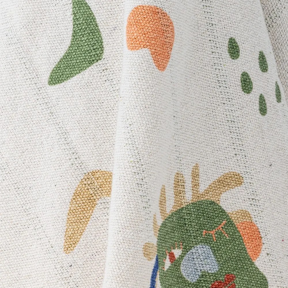 Кремаво бебешко одеяло от рециклиран памук 130x160 cm Sylvie – Bloomingville Mini