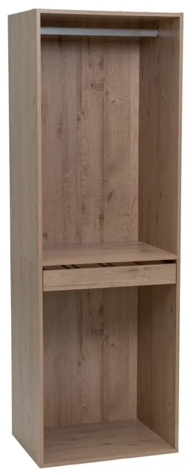 Отворен модулен шкаф от декор от дъб в естествен цвят 60x180x45 cm Modular – Casa Selección