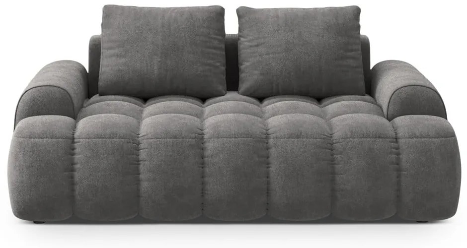 Сив кадифен диван 175 cm Linz – Cosmopolitan Design