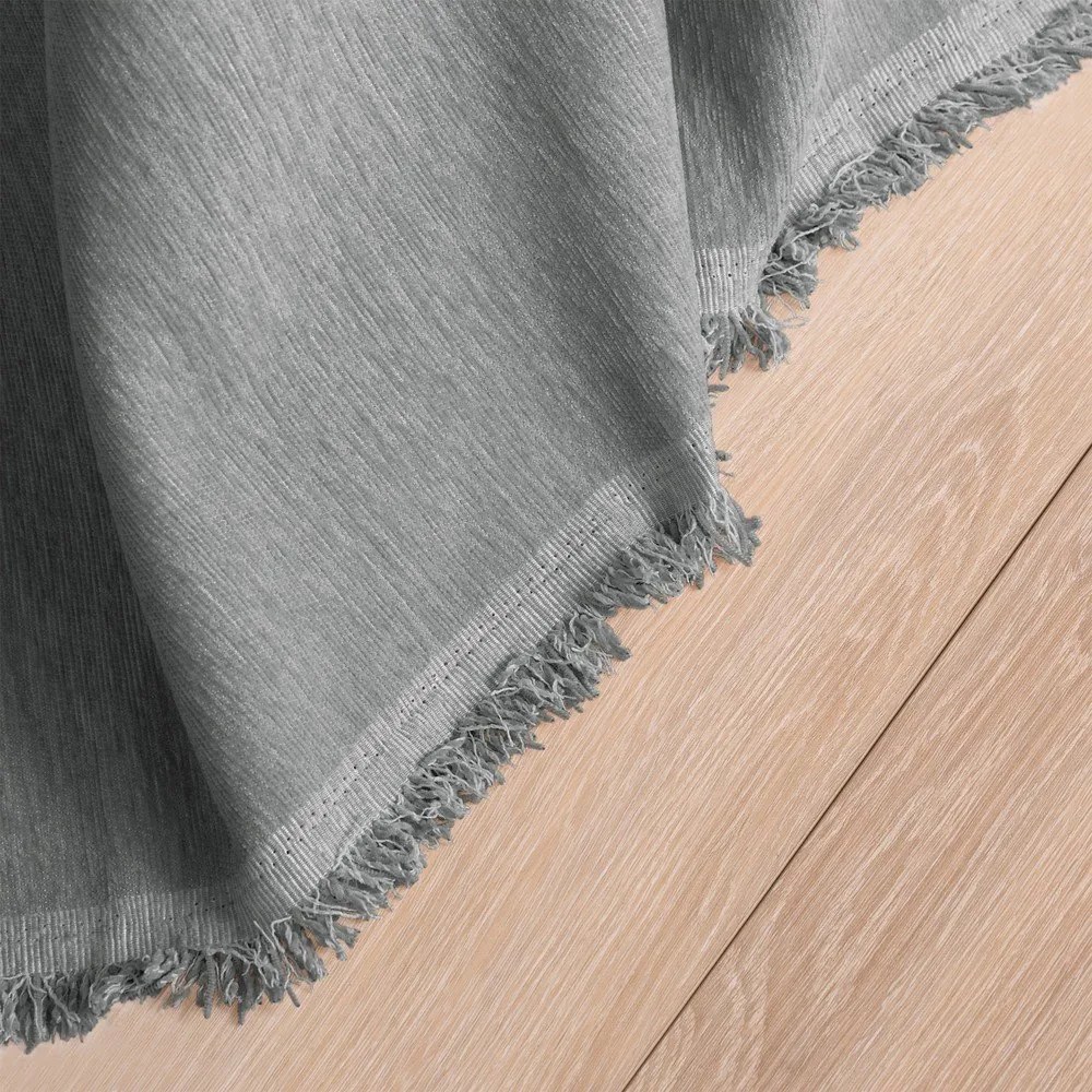 Сиво покривало за легло от шенил 220x240 cm Talo – Filumi