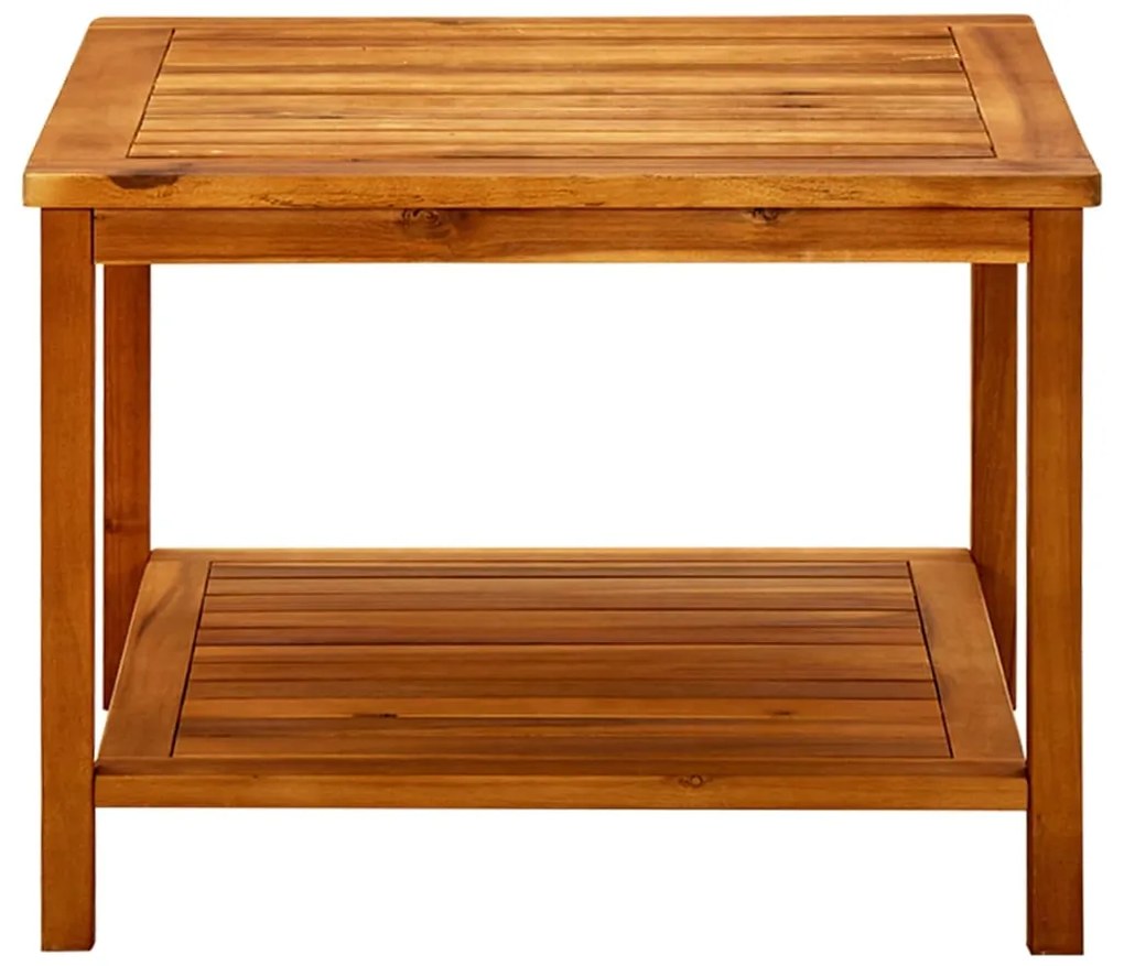 316403 vidaXL Маса за кафе, 60x60x45 см, акациево дърво масив