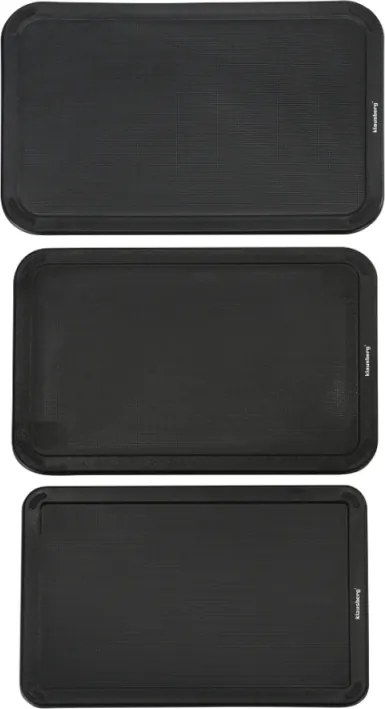 Комплект ножове и дъски за рязане Klausberg KB 7980, 8 части, Неръждаема стомана, Стойка, Черен/инокс