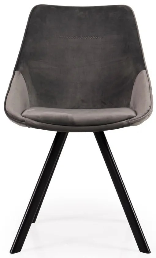 Столове за хранене от сиво кадифе в комплект от 2 броя Ritz - Tenzo