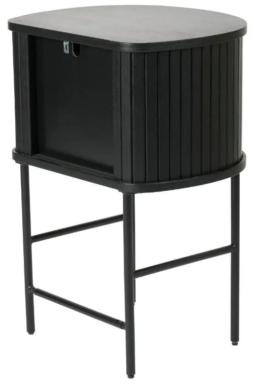Черно нощно шкафче Nola – Unique Furniture