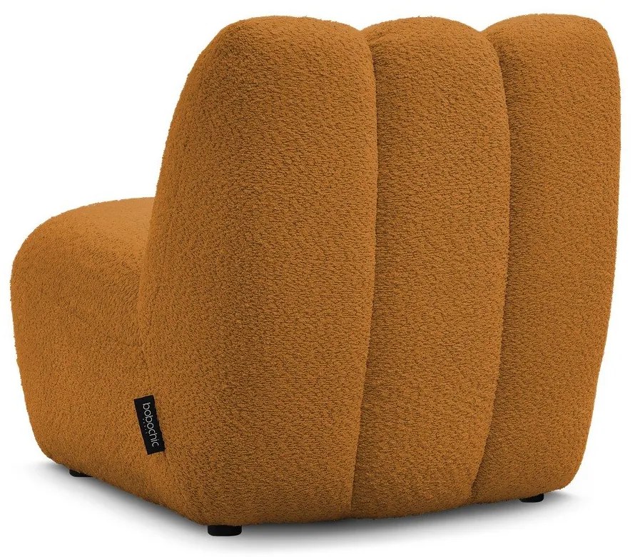 Кресло от прежда с примки от букле в цвят горчица Janissaire – Bobochic Paris