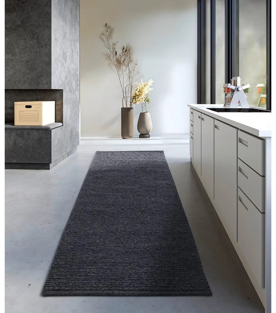 Тъмносива ръчно изработена вълнена пътека 80x200 cm Francois – Villeroy&amp;Boch