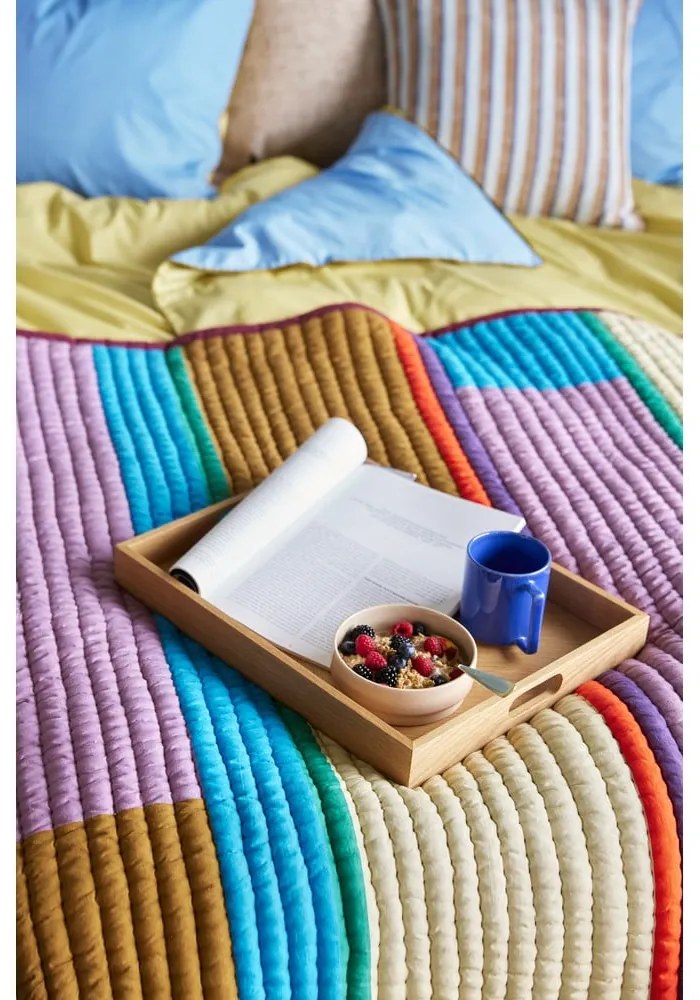 Поднос за сервиране дървен поднос 35x45 cm Structure – Hübsch