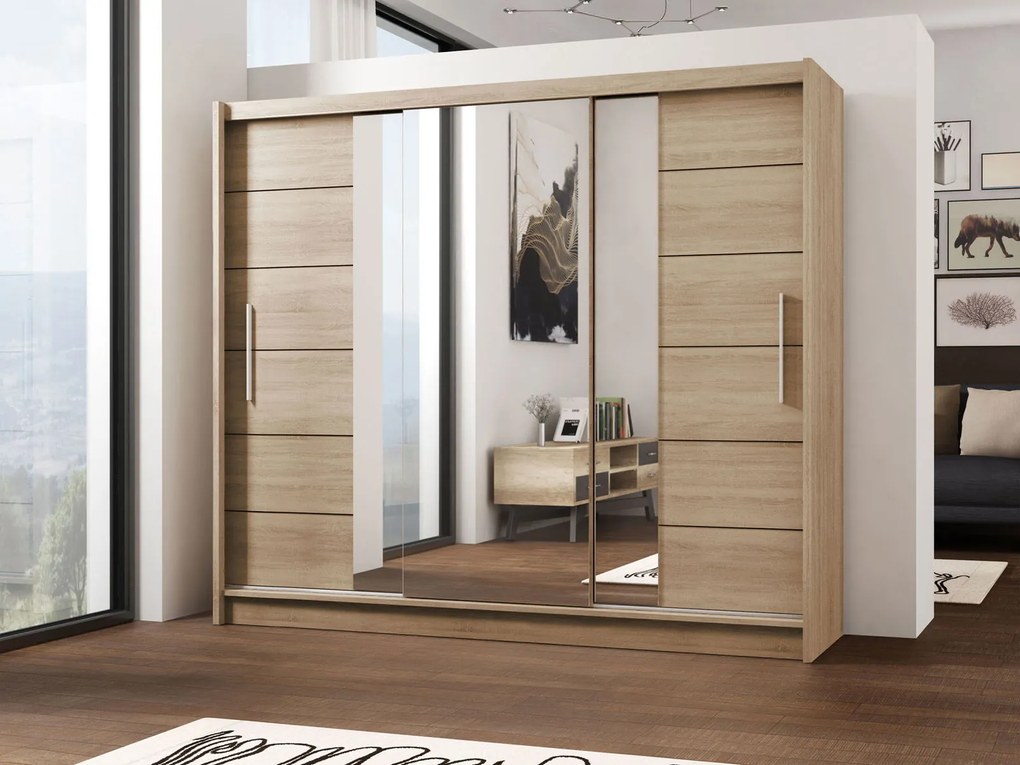 Плъзгащ се гардероб Lizbona II-Sonoma