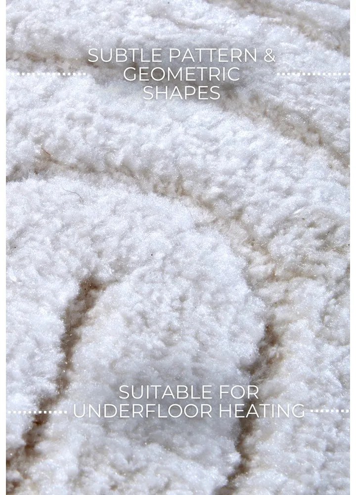 Бял кръгъл килим ø 200 cm Panglao New York White – Elle Decoration