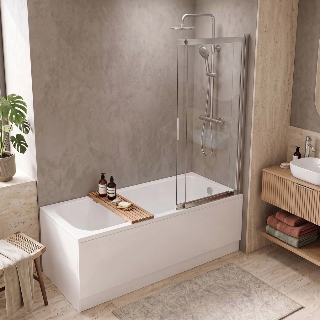 Плъзгащ се параван за вана REA Dario Chrome 120