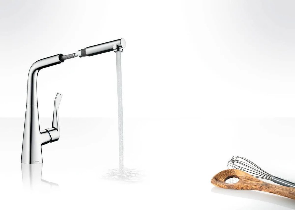Кухненски смесител, 14821000, Hansgrohe, с изтеглящ се чучур