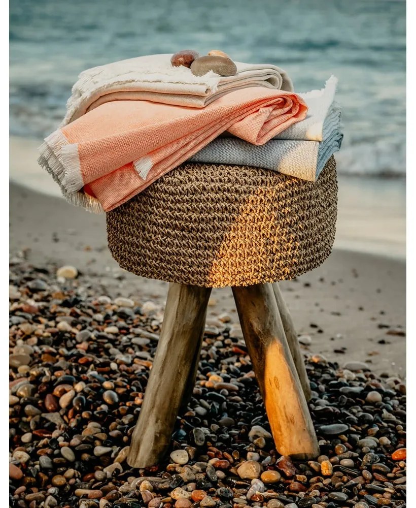 Бежово одеяло със съдържание на памук Лято , 140 x 180 cm Linen - Euromant