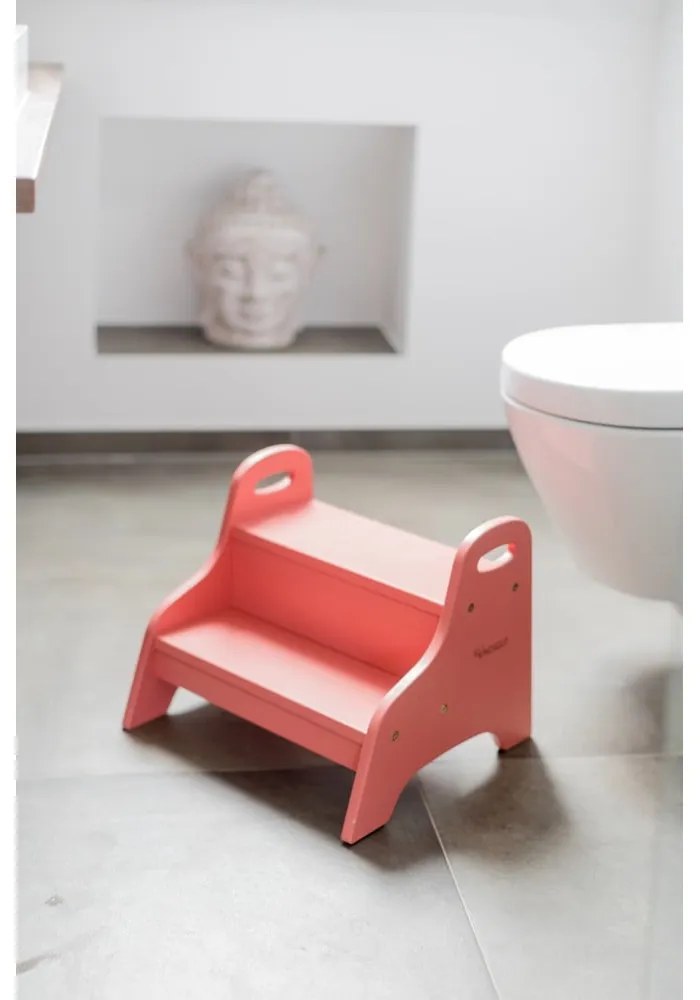 Светлочервена подвижна стълба Dusky Pink – Kindsgut