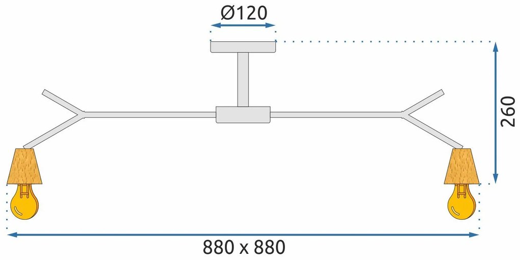 Плафон Scandinavian Metal APP694-5C