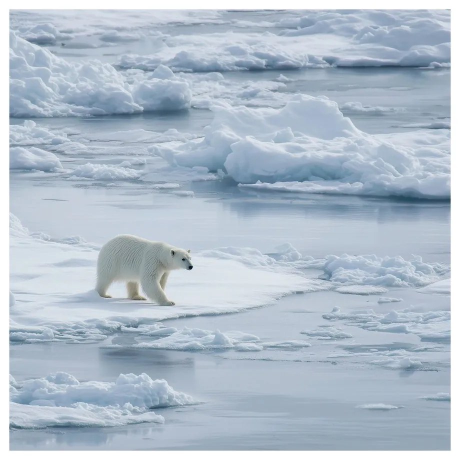 Картина на платно – Зимно царство на ледени площи