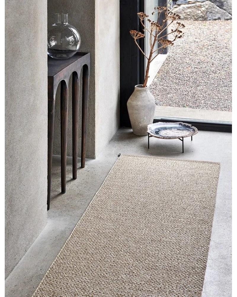 Кремав килим за открито и закрито 85x160 cm Effi Mud – Pappelina