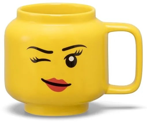 Жълта керамична бебешка чаша 255 ml Head - LEGO®