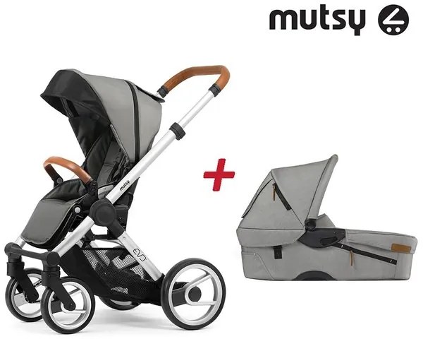 Бебешка количка 2в1 EVO UN Standard MUTSY - Urban Nomad Light Grey