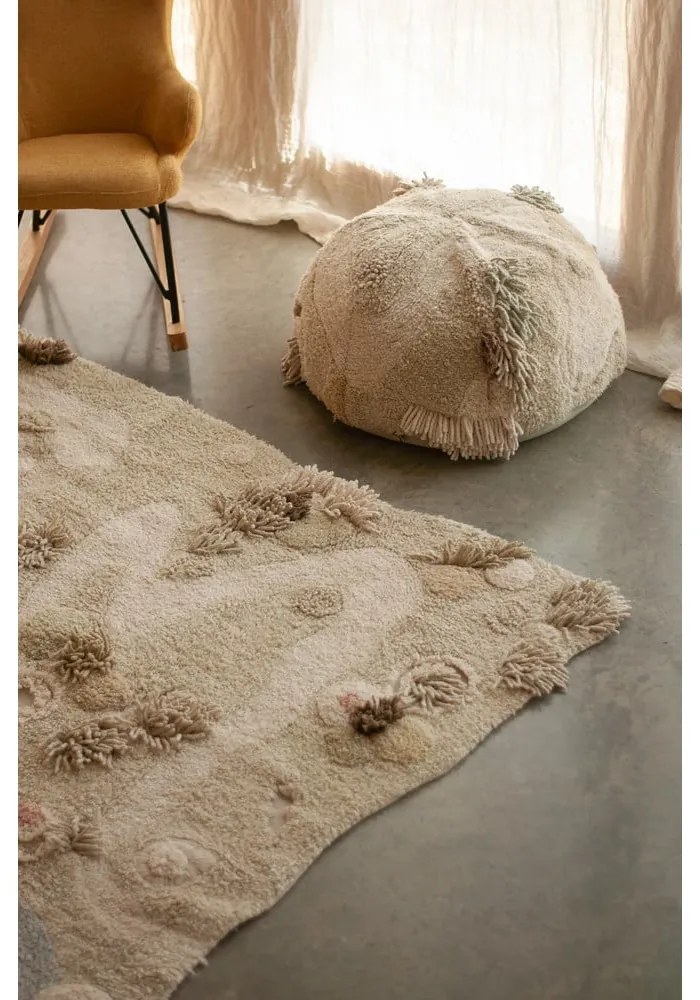 Бежово памучно детско килимче за игра 120x160 cm Path of Nature – Lorena Canals