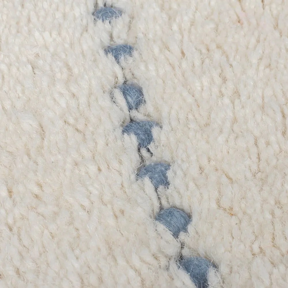 Кремав ръчно изработен вълнен килим 200x290 cm Dottie Geometric – Flair Rugs