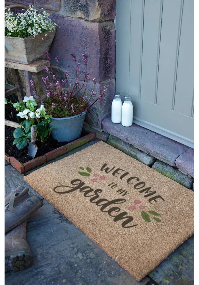 Изтривалка от кокосови влакна 60x90 cm Welcome to My Garden – Artsy Doormats