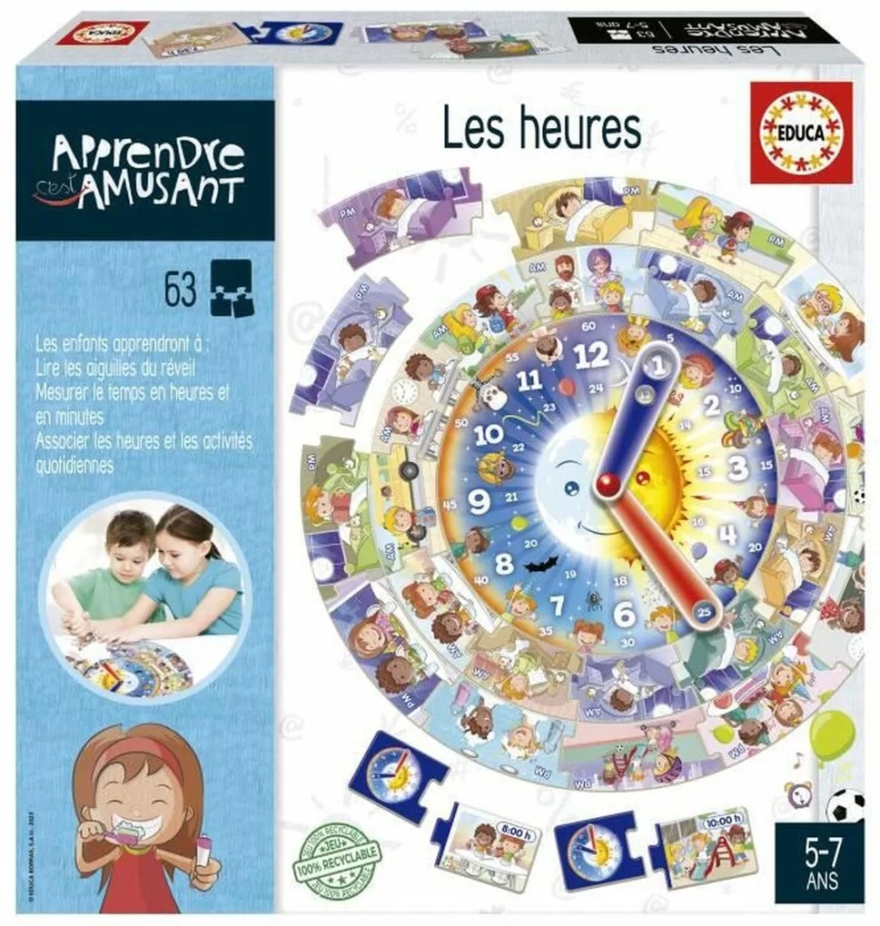 Образователна Игра Educa Les heures (FR)