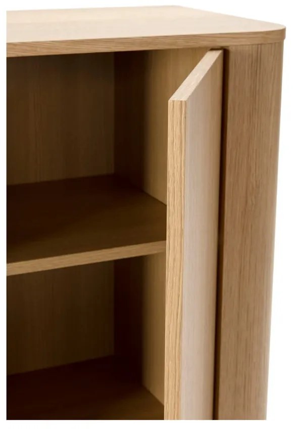 Шкафче от декор от дъб в естествен цвят 100x133x40 cm Padoc – MOME