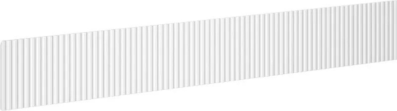 Mexen Rivel предна част рифелована за корпус на шкаф за баня 120 x 20 cm, бял мат - 91A20-1200-235-1-01