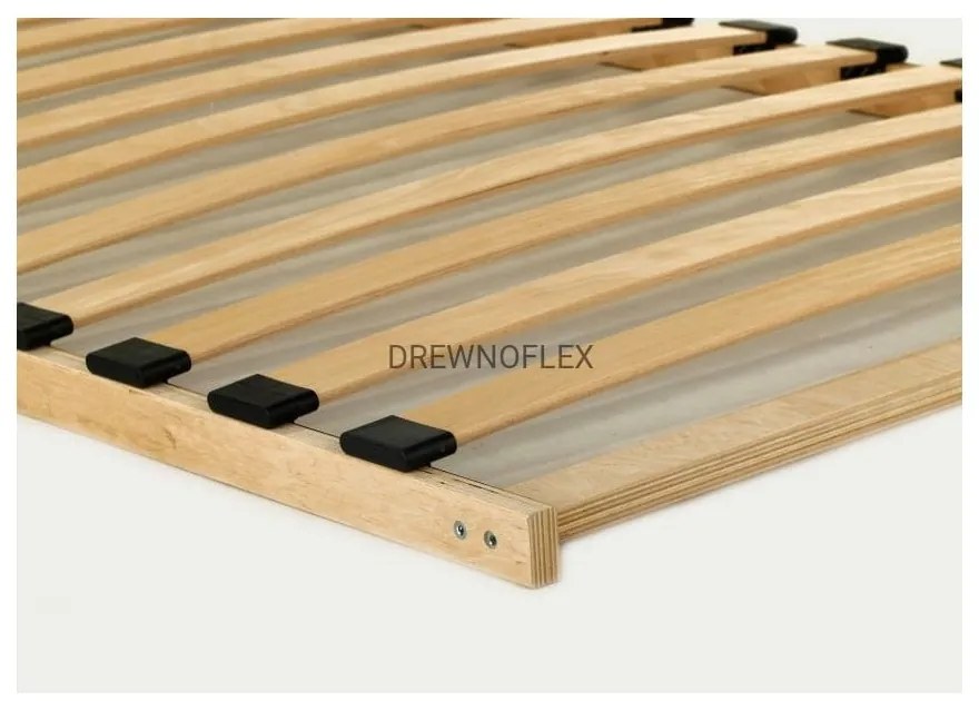 Двуетажно легло от борова дървесина 90x200 cm в естествен цвят Mila DMP - Adeko