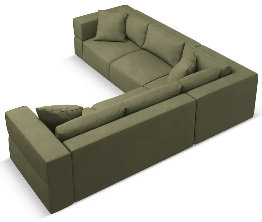 Светлозелен променлив ъглов диван Esther – Milo Casa