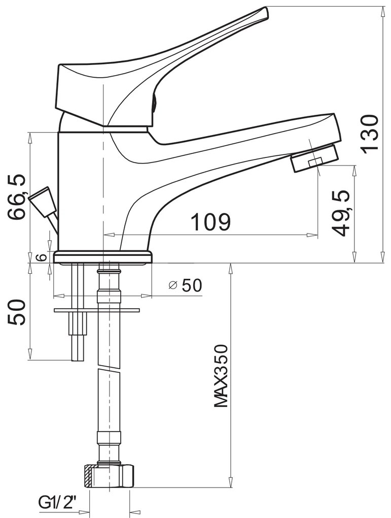Кран за тоалетна Pyramis Serra