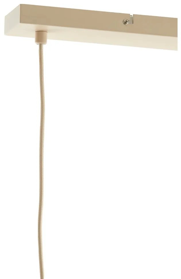 Бежово висящо осветително тяло със стъклен абажур Itela – Light &amp; Living